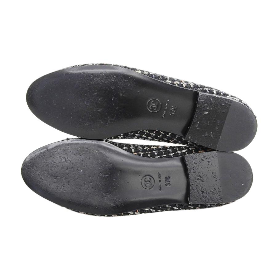CHANEL シャネル ココマーク ツイード バレリーナ フラット CHANEL シャネル ココマーク ツイード バレリーナ フラット