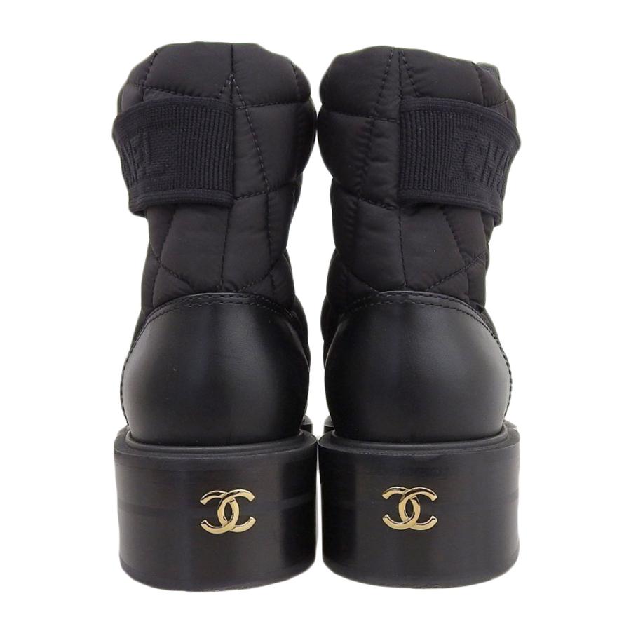 CHANEL シャネル ココマーク マトラッセ ショートブーツ G45125 CHANEL シャネル ココマーク マトラッセ ショートブーツ G45125
