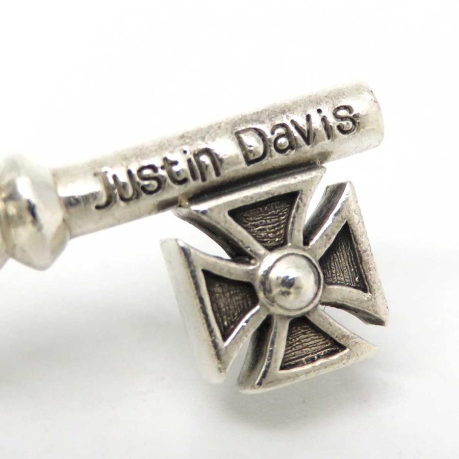 新品◇JUSTIN DAVIS◇キーペンダント◇CREATION KEY◇クロム