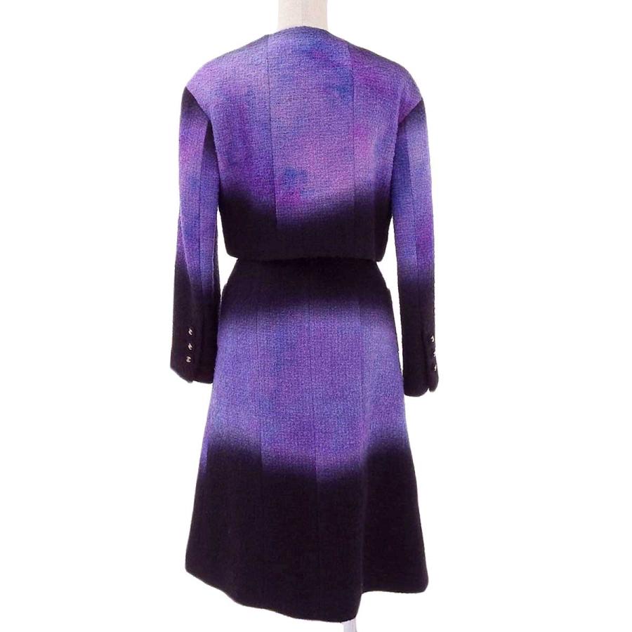 CHANEL シャネル ココマーク グラデーション ツイード セットアップ  