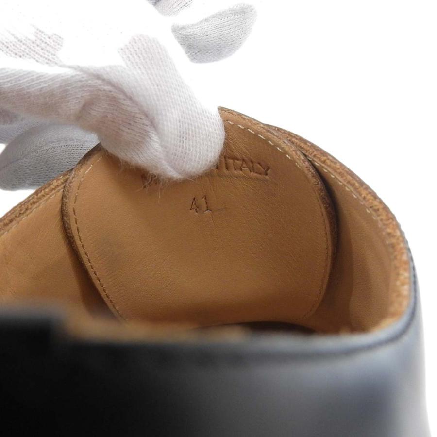 JIL SANDER ジルサンダー ベルテッド レザーシューズ メンズ ブラック 