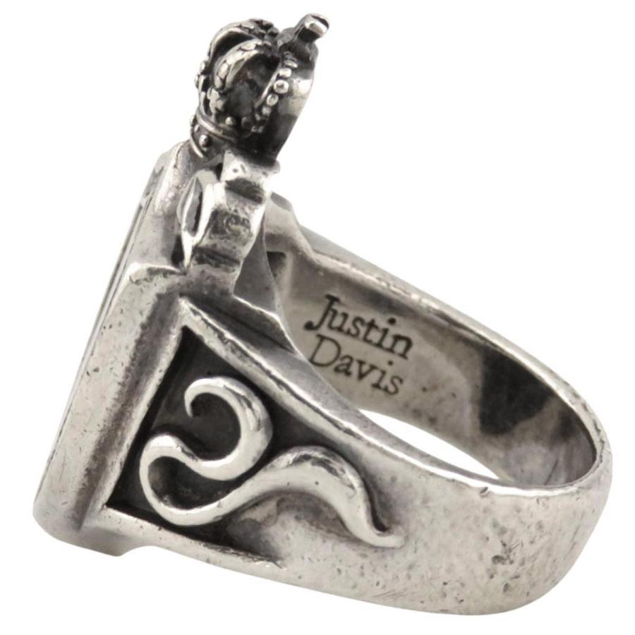 ジャスティンデイビス エミネムオニキスダイヤリング メンズ 18号