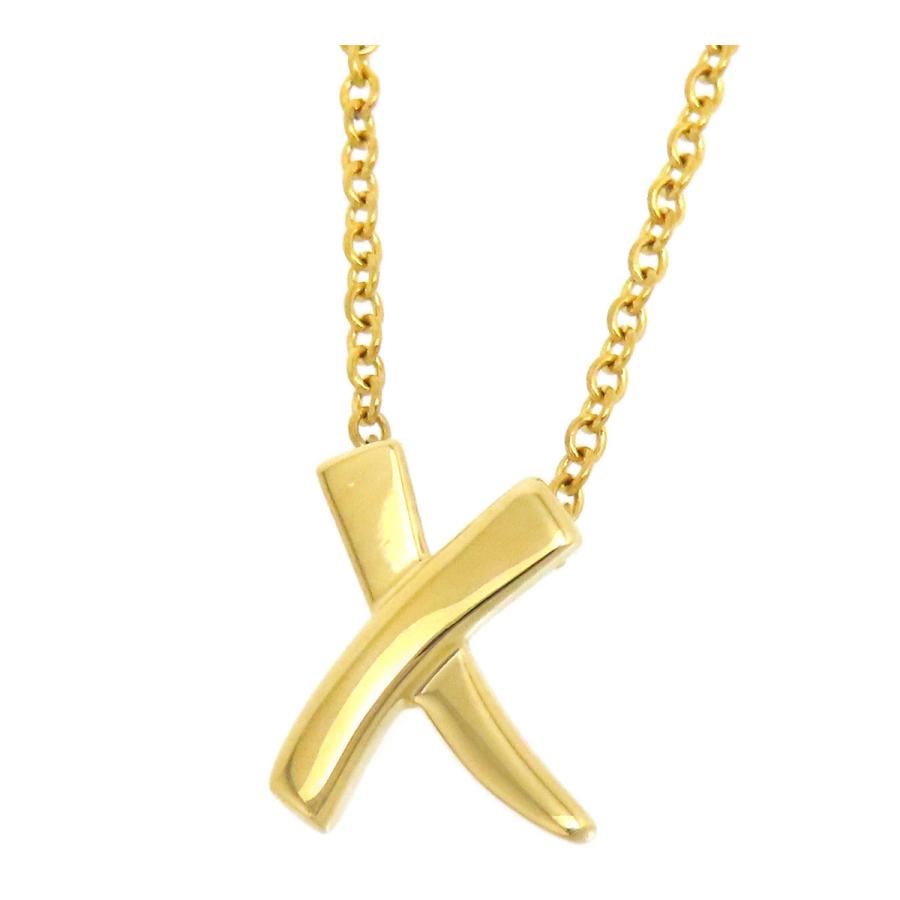 ティファニー キス ネックレス 750 (K18YG) レディース TIFFANY&Co  