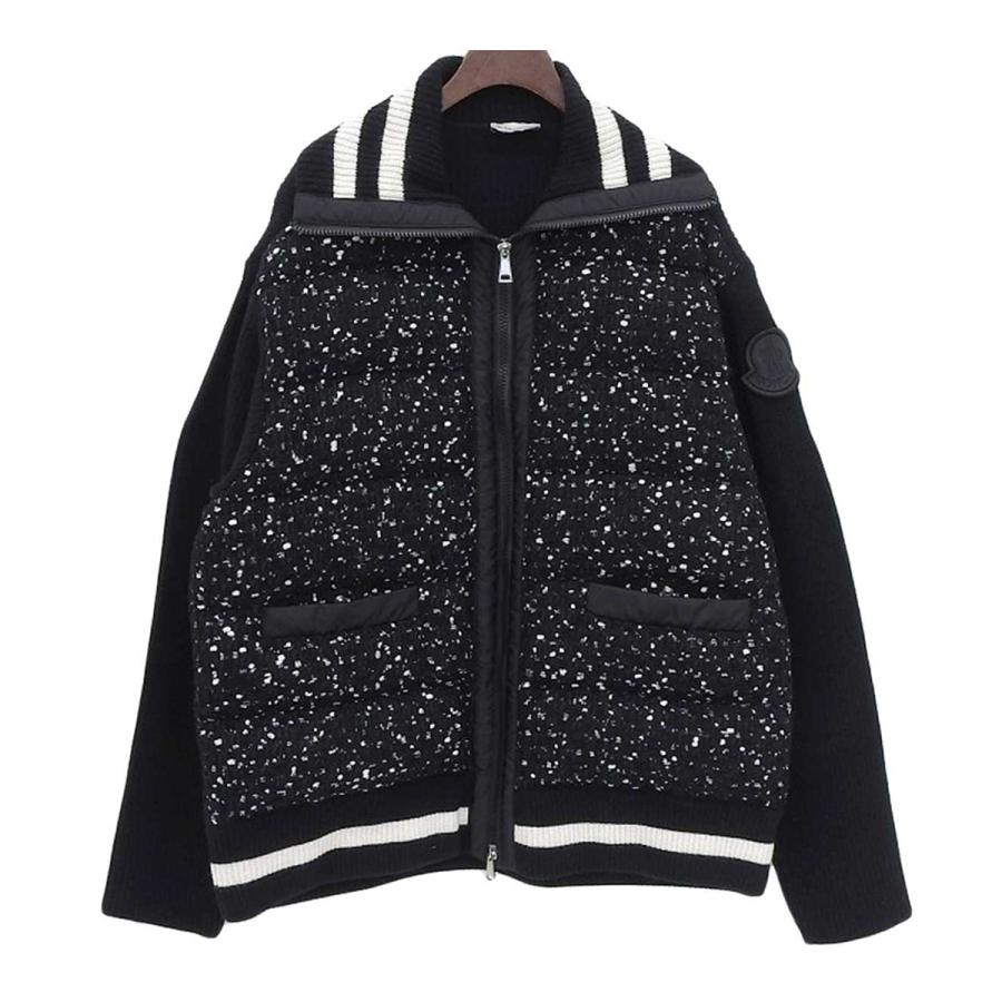 モンクレール CARDIGAN TRICOT ツイード 切替 ダウンジャケット 9B000 
