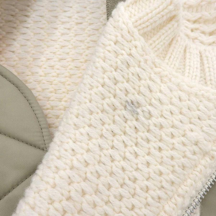 sacai（サカイ） ニット 切替 ブルゾン 23-03165M メンズ オフホワイト