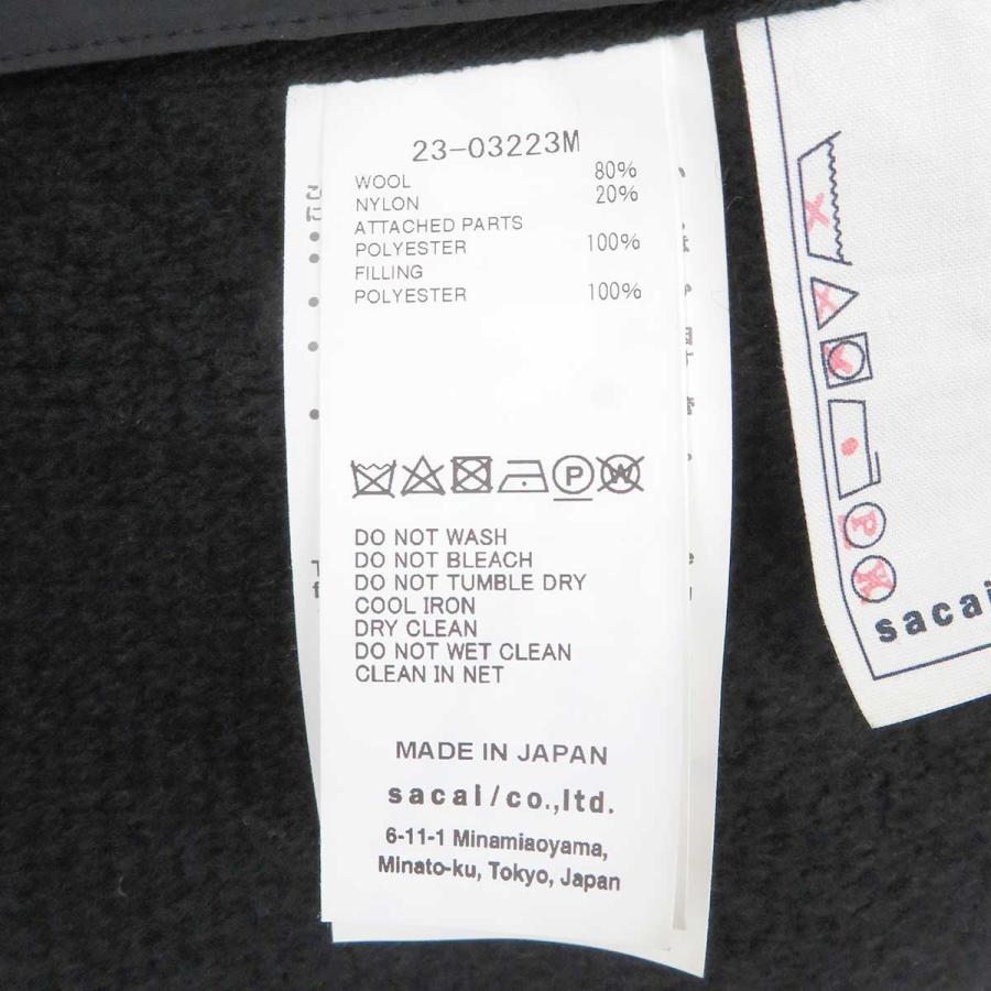 sacai（サカイ） ニット ジップアップ パーカー 23-03223M メンズ