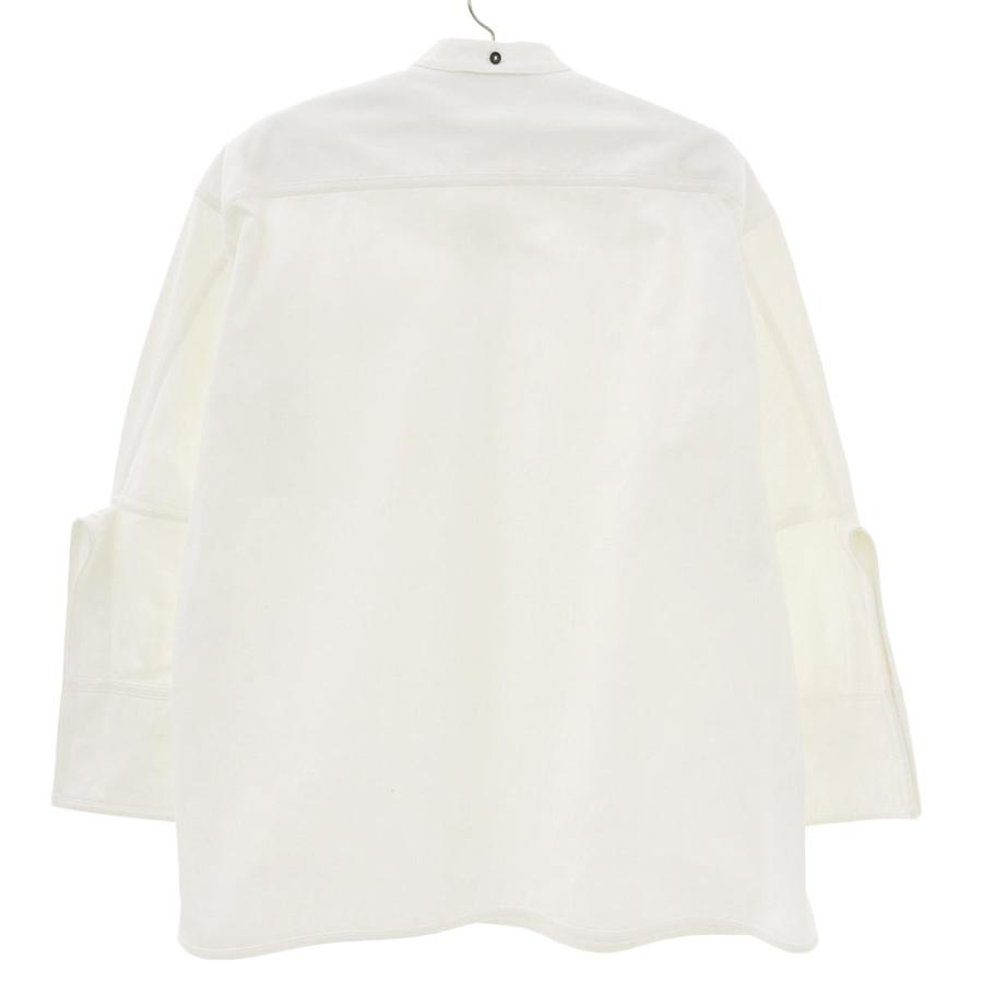 JIL SANDER ジルサンダー コットン ノーカラー シャツ JSWO606205 