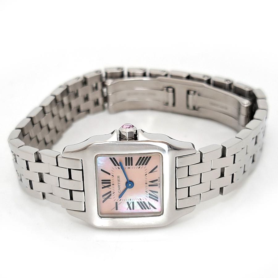 カルティエ 時計 レディース サントスドゥモワゼル SM QZ ステンレス カルティエ 時計 レディース サントスドゥモワゼル SM QZ
