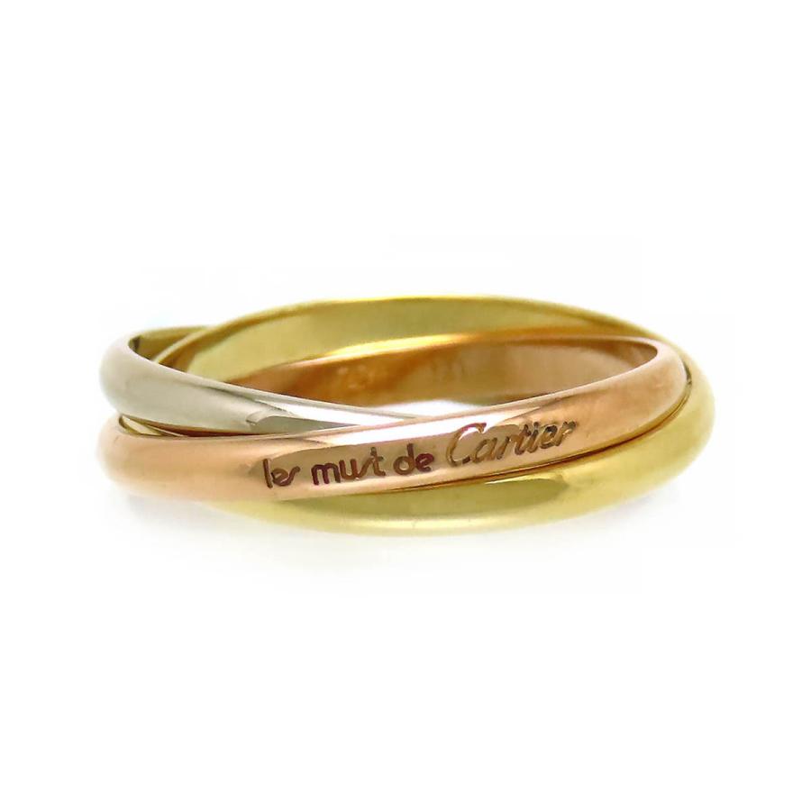 Cartier カルティエ トリニティ リング XS #50 750 (K18YG K18WG K18PG  