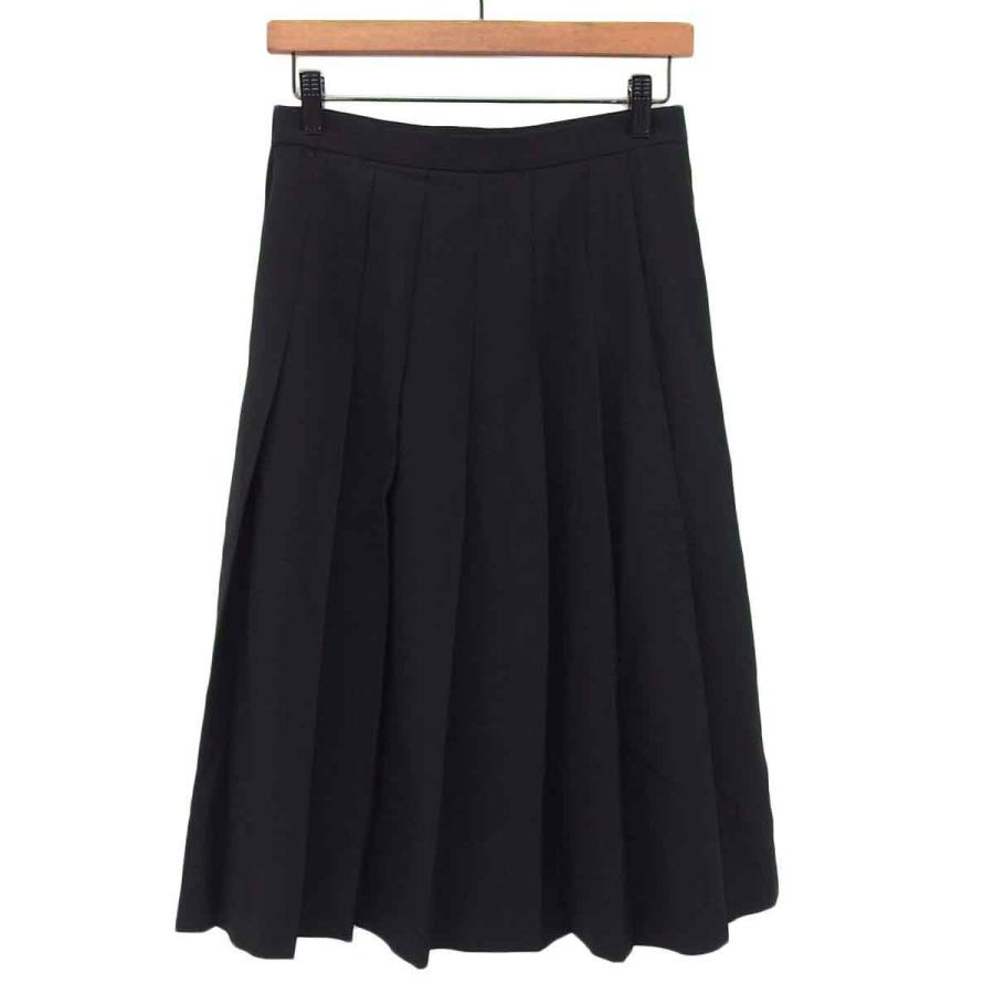 コムデギャルソン XS エステル濃紺フレアひざ丈スカート