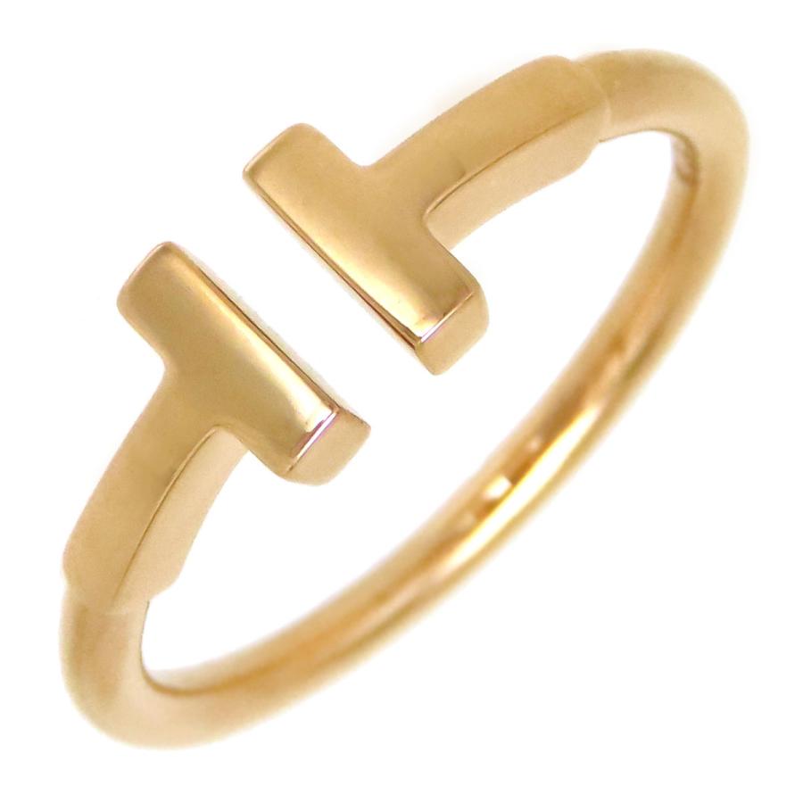 TIFFANY&Co. ティファニー Tワイヤー リング #10.5 Au750 (K18PG  
