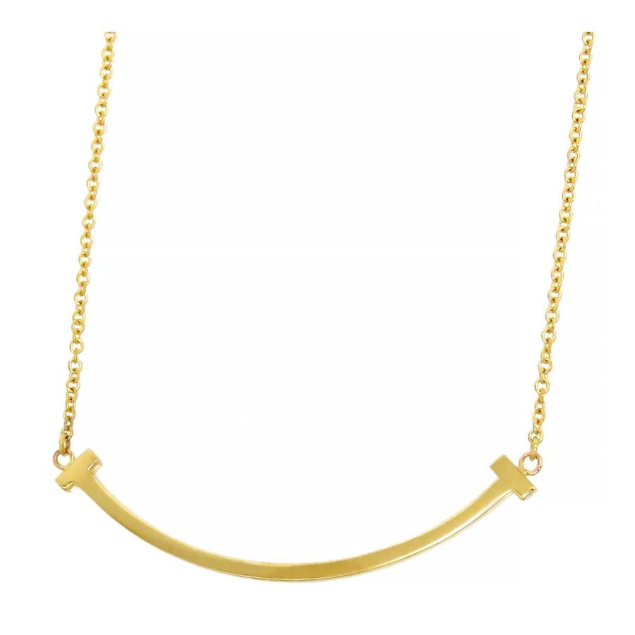 TIFFANY&Co. ティファニー Tスマイル ネックレス スモール Au750  