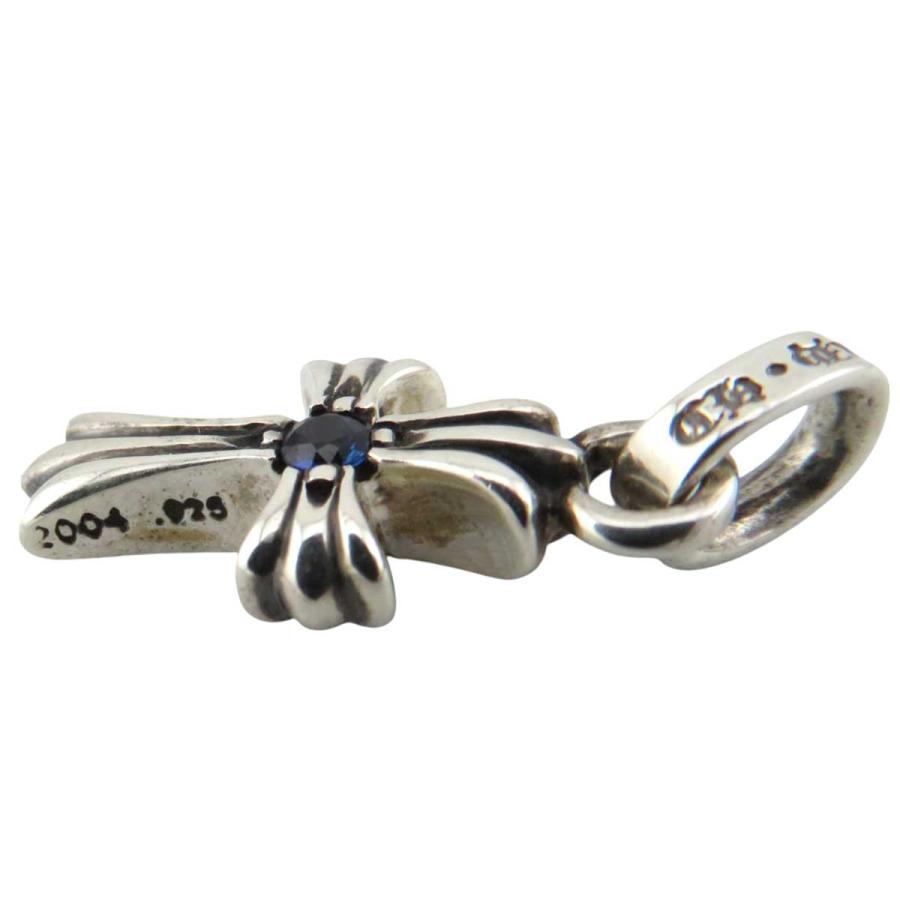 クロムハーツ ベイビーファット 2P サファイア チャーム SV925