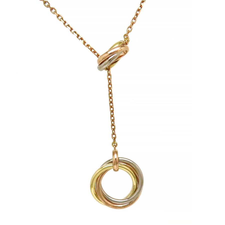 Cartier カルティエ トゥー フォー トリニティ ネックレス 750 (K18YG  