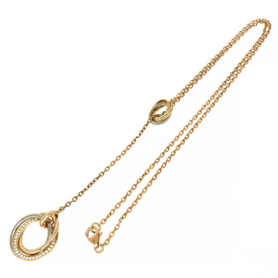 Cartier カルティエ トゥー フォー トリニティ ネックレス 750 (K18YG  