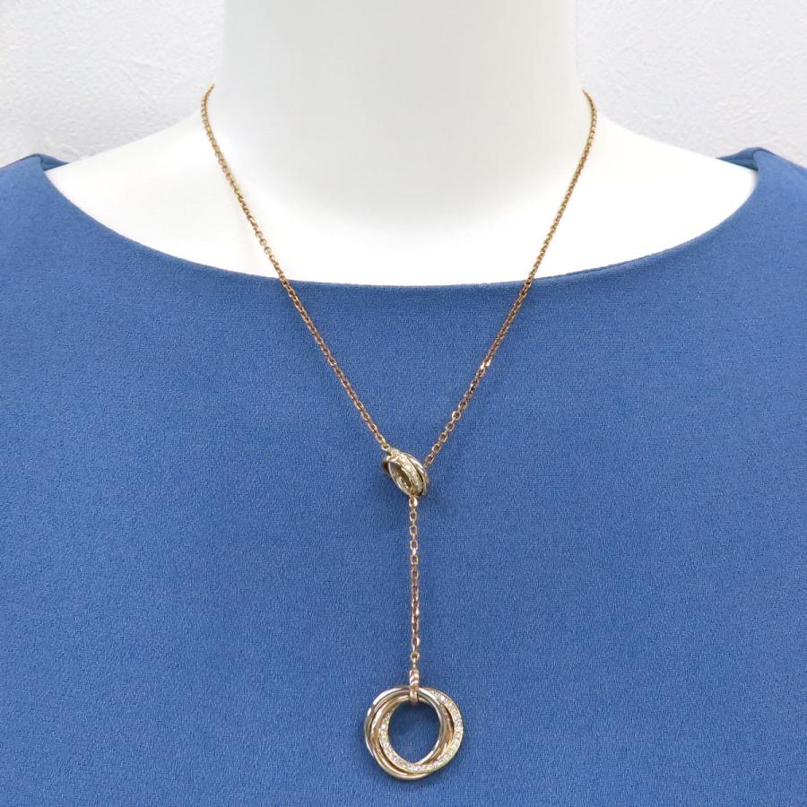 Cartier カルティエ トゥー フォー トリニティ ネックレス 750 (K18YG  