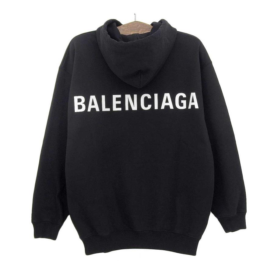 BALENCIAGA バレンシアガ ブラック ロゴ パーカー BALENCIAGA(バレンシアガ) 22AWパーカー578135 578135 ブラック
