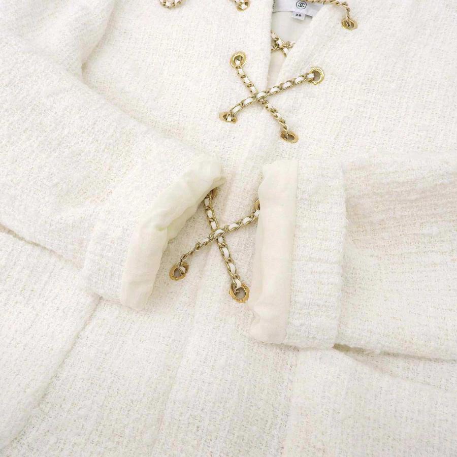 CHANEL シャネル ココマーク ツィード レースアップチェーン  