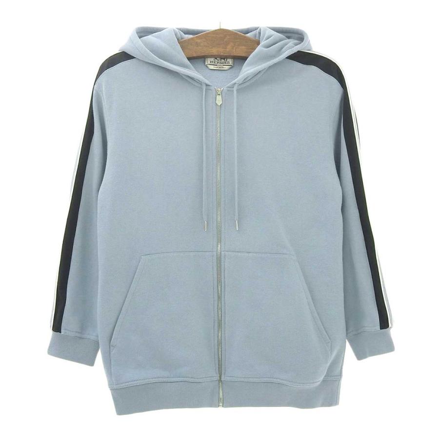 エルメス ランH フーデッド ジップアップ パーカー メンズ