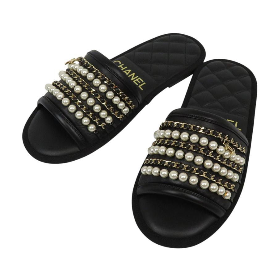 CHANEL シャネル ココマークパール サンダル 【公式通販】