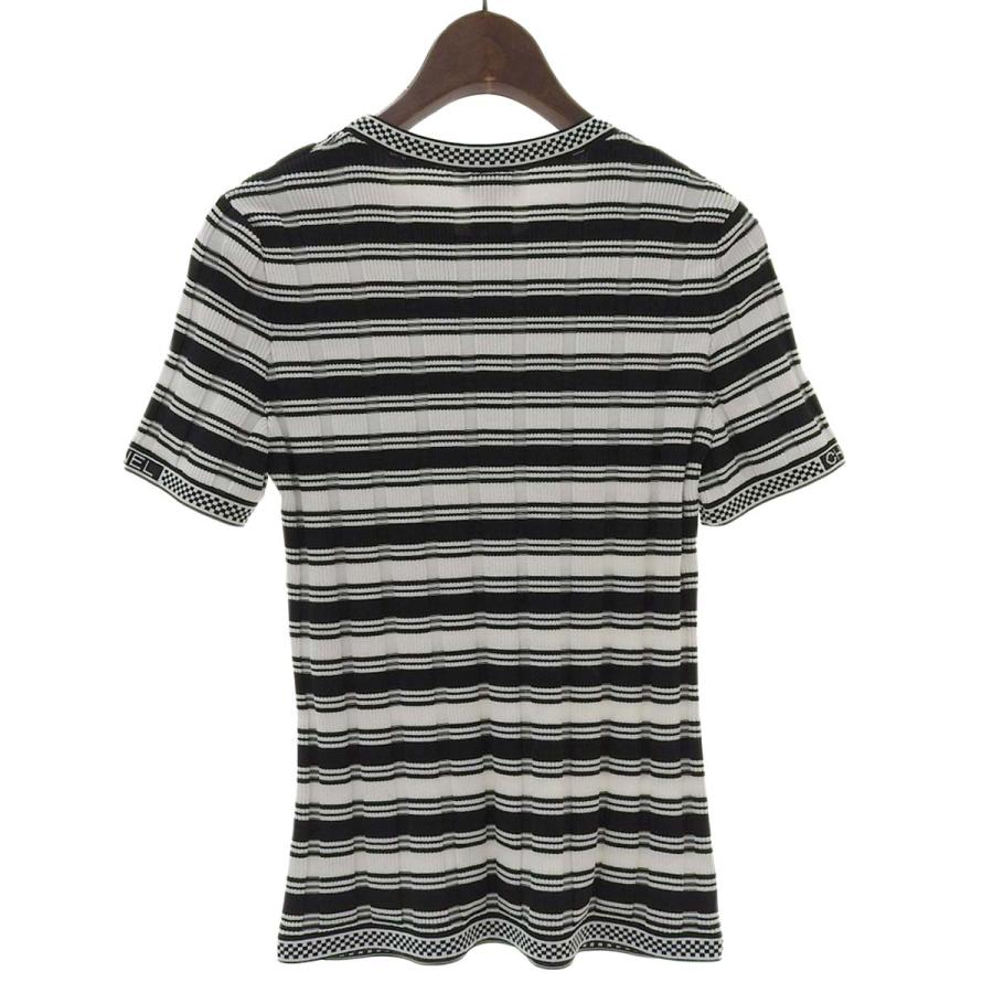 CHANEL シャネル ココマーク ボーダー リブニット P74237K10628  