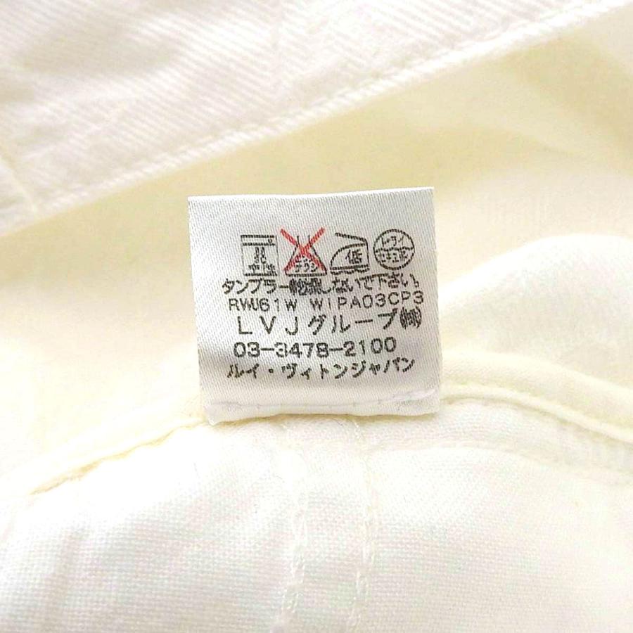 Louis Vuitton 正規品　白デニムジーンズ ルイヴィトン LOUIS VUITTON ホワイト デニム パンツ ジーパン