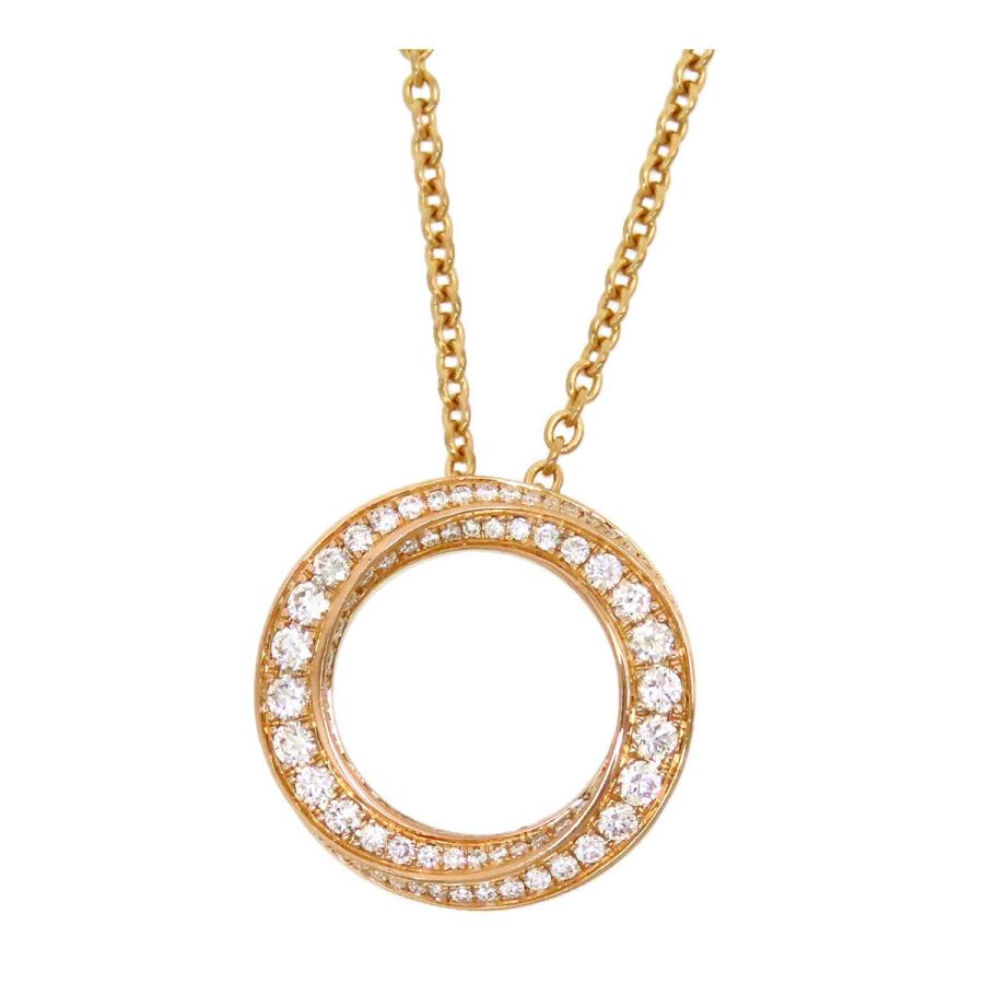 グラフ スパイラル ネックレス パヴェダイヤモンド RGP598 Au750