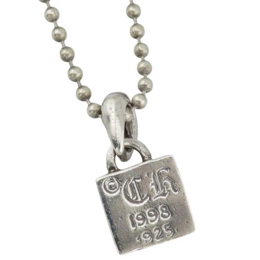 クロムハーツ フレームドハート チャーム ボールチェーン ネックレス