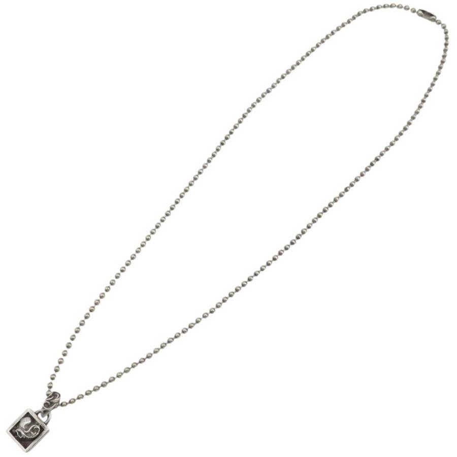 クロムハーツ フレームドハート チャーム ボールチェーン ネックレス