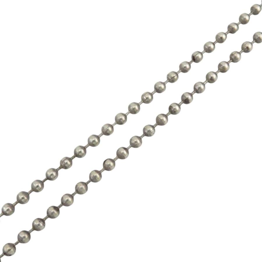 クロムハーツ フレームドハート チャーム ボールチェーン ネックレス