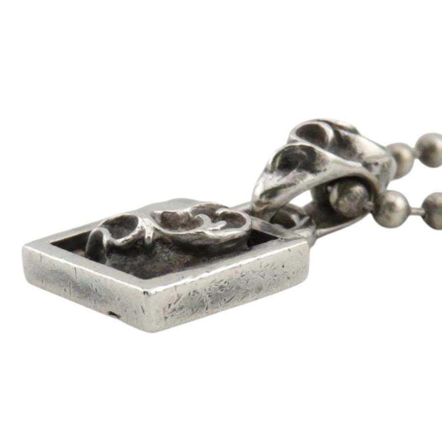 クロムハーツ フレームドハート チャーム ボールチェーン ネックレス