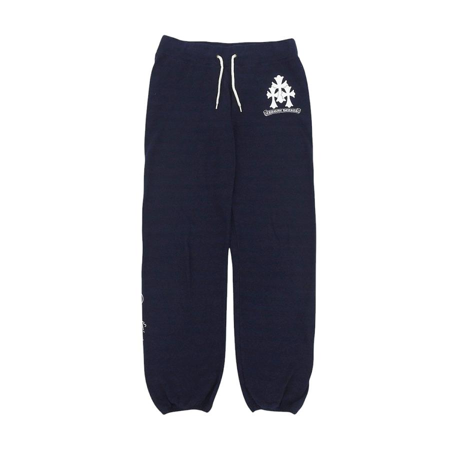 クロムハーツ セメタリークロス ストライプ ハート スウェットパンツ  