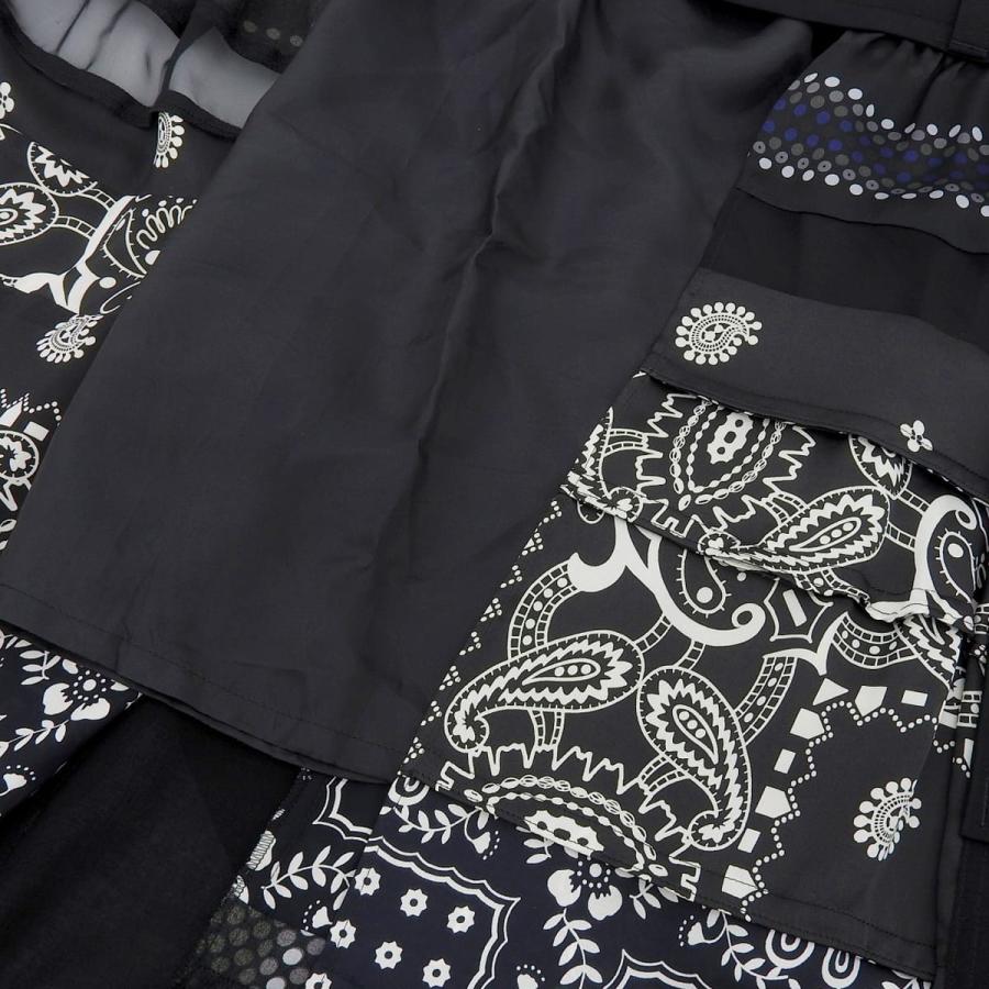 sacai サカイ REYN SPOONER コラボ 切替 ラップスカート