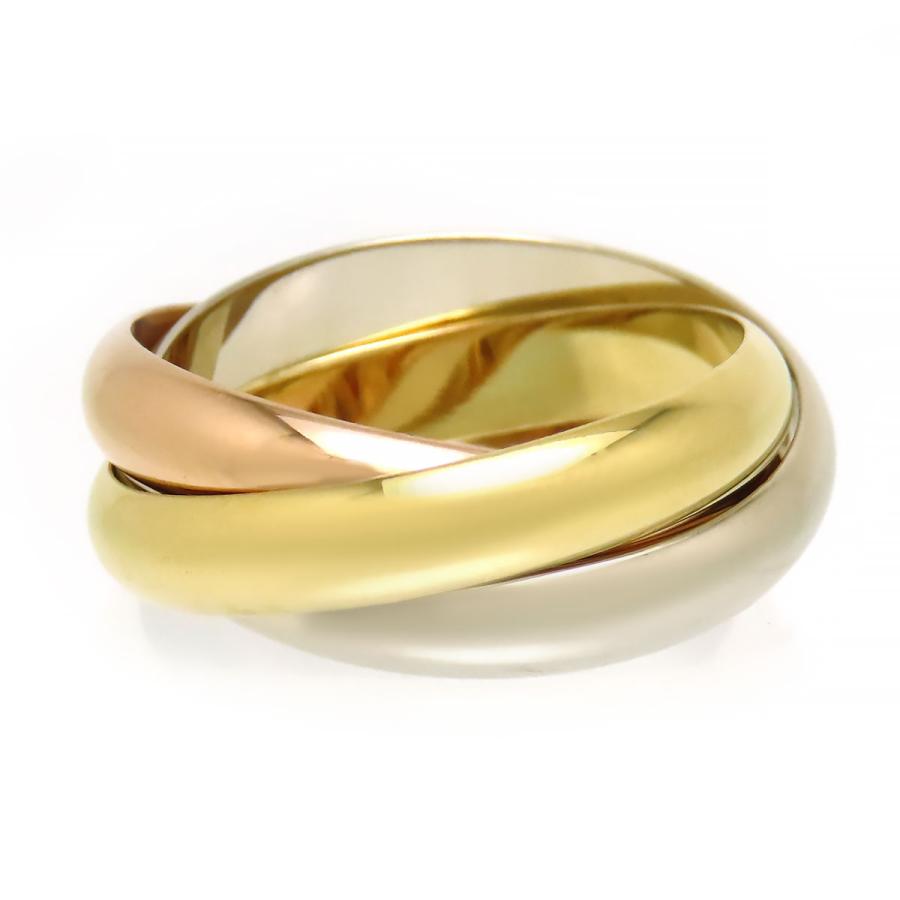 Cartier カルティエ トリニティ リング MM #58 750 (K18YG K18WG K18PG  