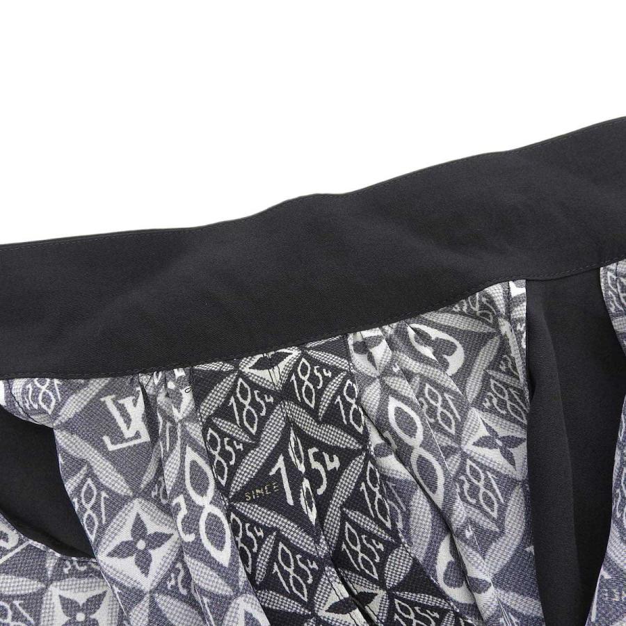 ルイヴィトン SINCE 1854 モノグラム バイカラー シルク ワンピース