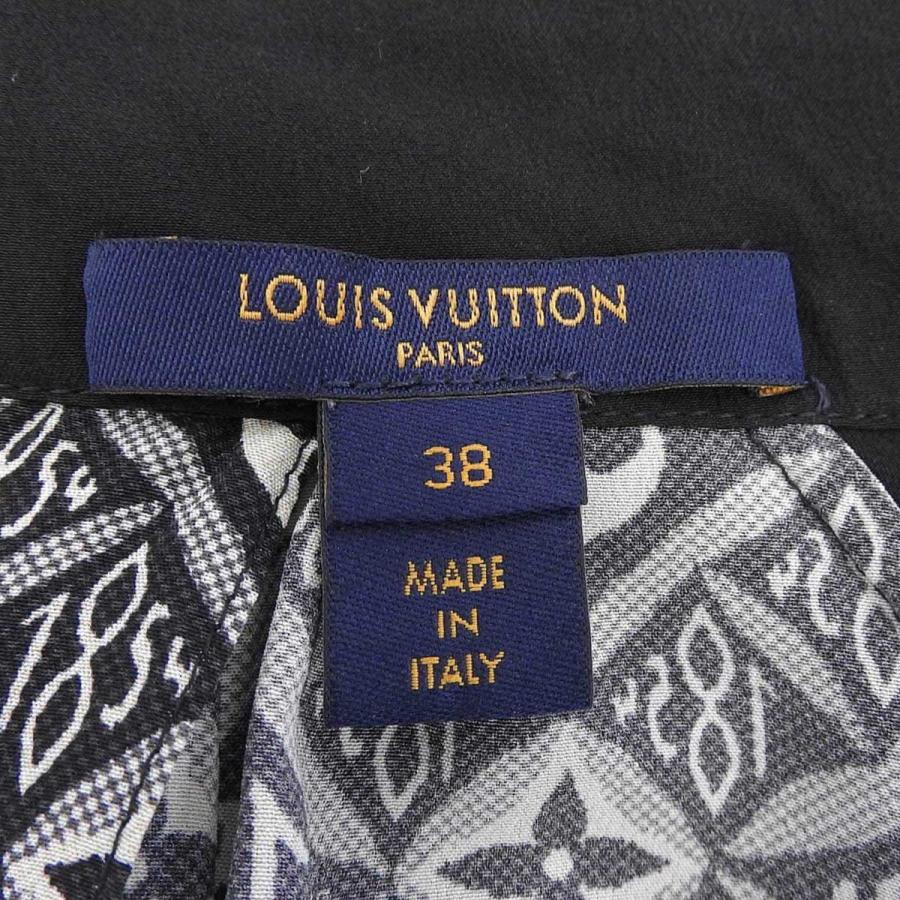 ルイヴィトン SINCE 1854 モノグラム バイカラー シルク ワンピース