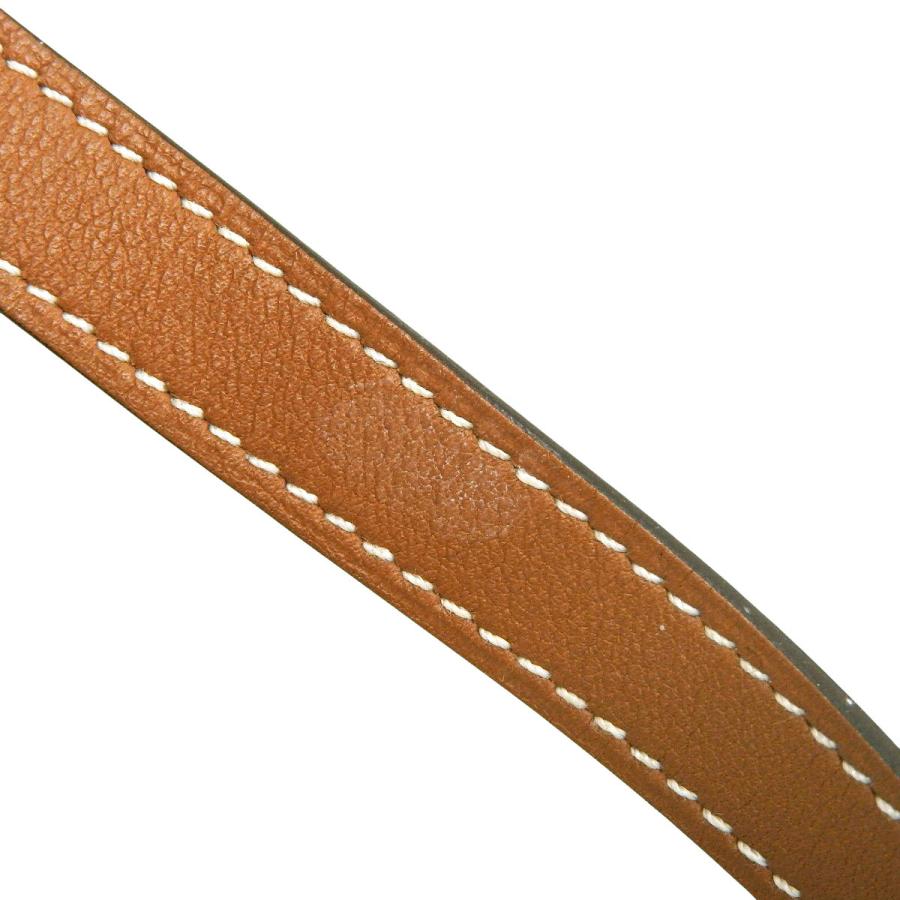 HERMES エルメス ケリードゥブルトゥールDブラウン×ゴールドブレスレット HERMES エルメス ケリー ドゥブルトゥール ブレスレット ユニ