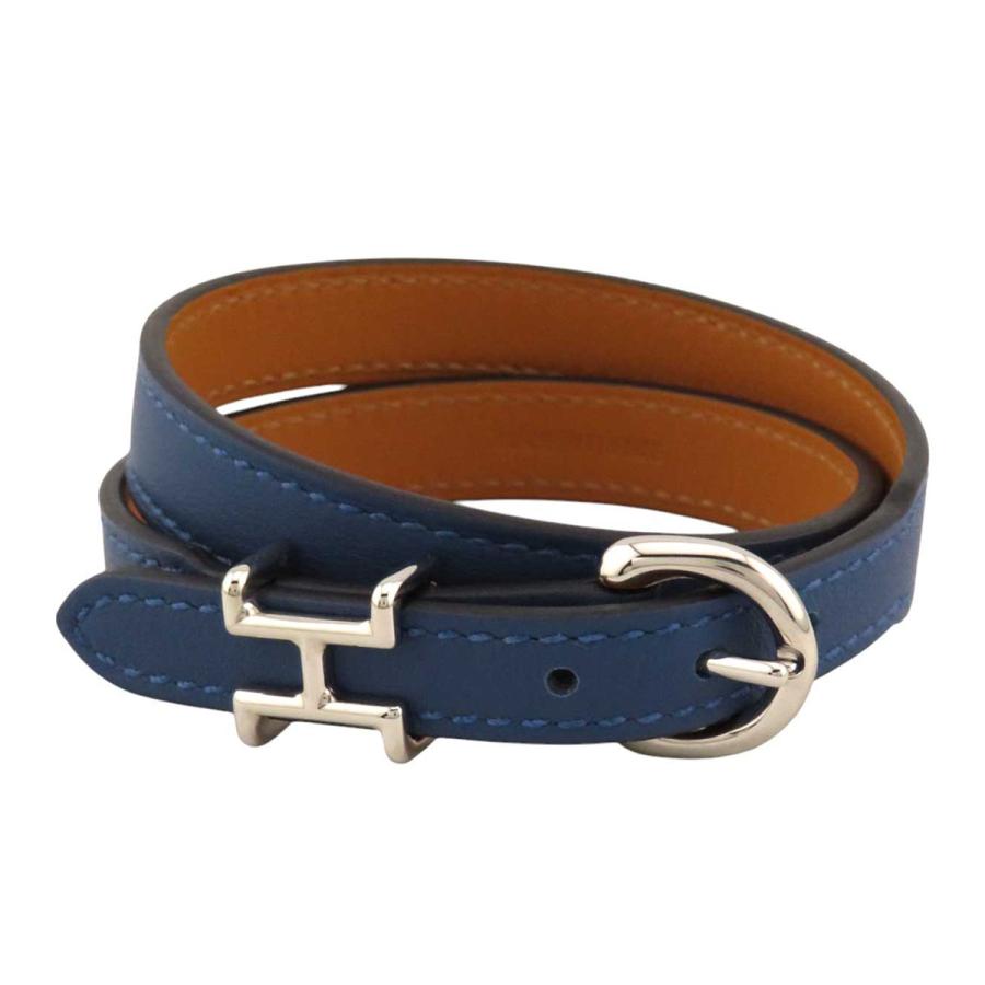 HERMES ブレスレット ブルー レザー HERMES 【並行輸入品】 ブレスレット BRACELET GLENAN H TRIO