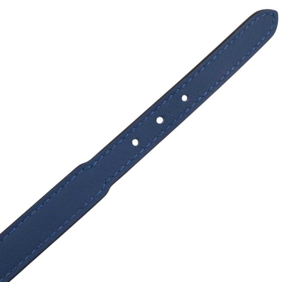 HERMES エルメス トレンチ レザー ブレスレット メタル ユニ