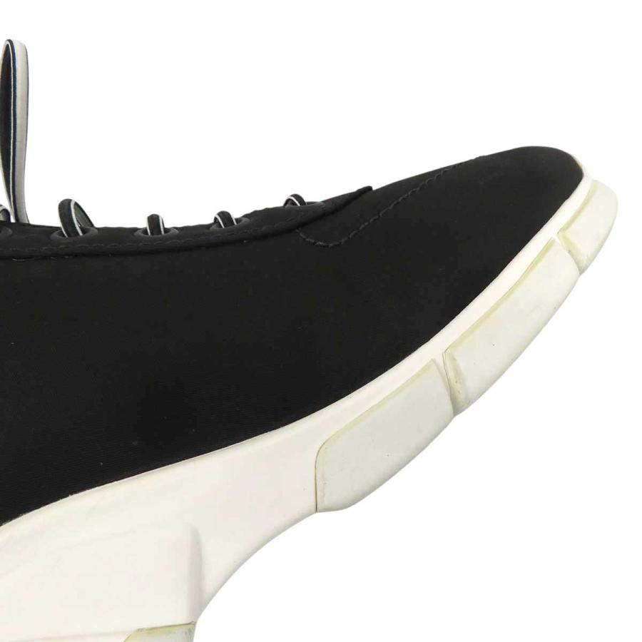 PRADA プラダ ロゴ スニーカー レディース ブラック ホワイト