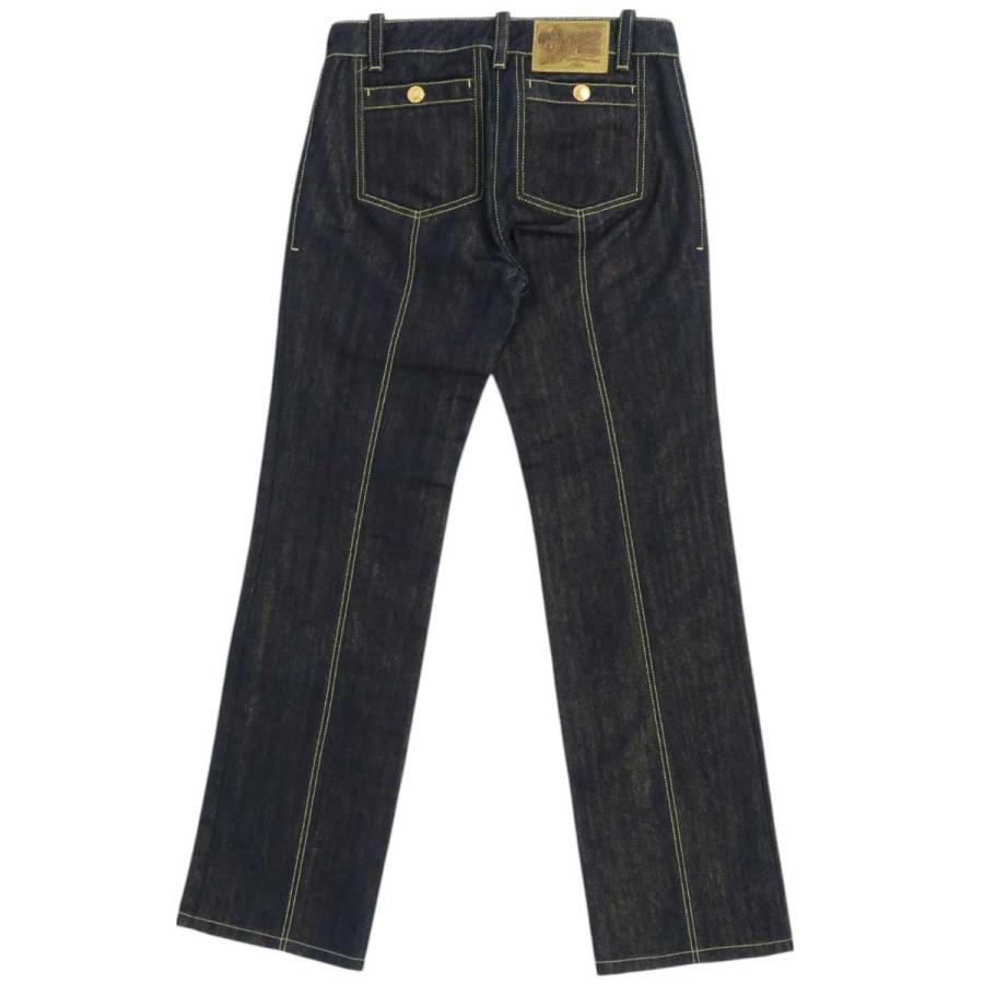 LOUIS VUITTON ルイヴィトン ラメ デニムパンツ レディース ネイビー