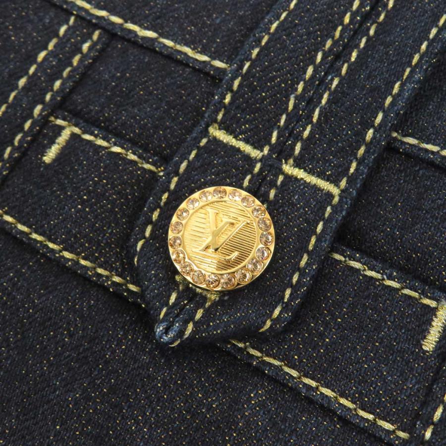 新品LOUIS VUITTON ルイヴィトン モノグラムデニムパンツ ネイビー LOUIS VUITTON ルイ・ヴィトン 18AW 1A47WG Monogram Jeans