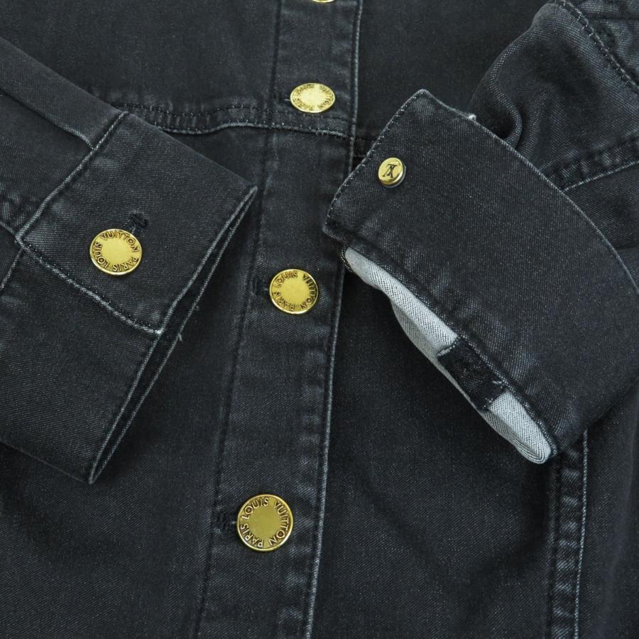 LOUIS VUITTON ルイヴィトン 五分袖 コットン デニム ワンピース