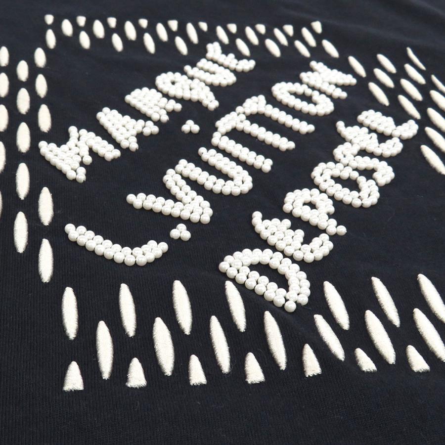 希少即日発送ルイヴィトンビーズ刺繍ロゴTシャツ