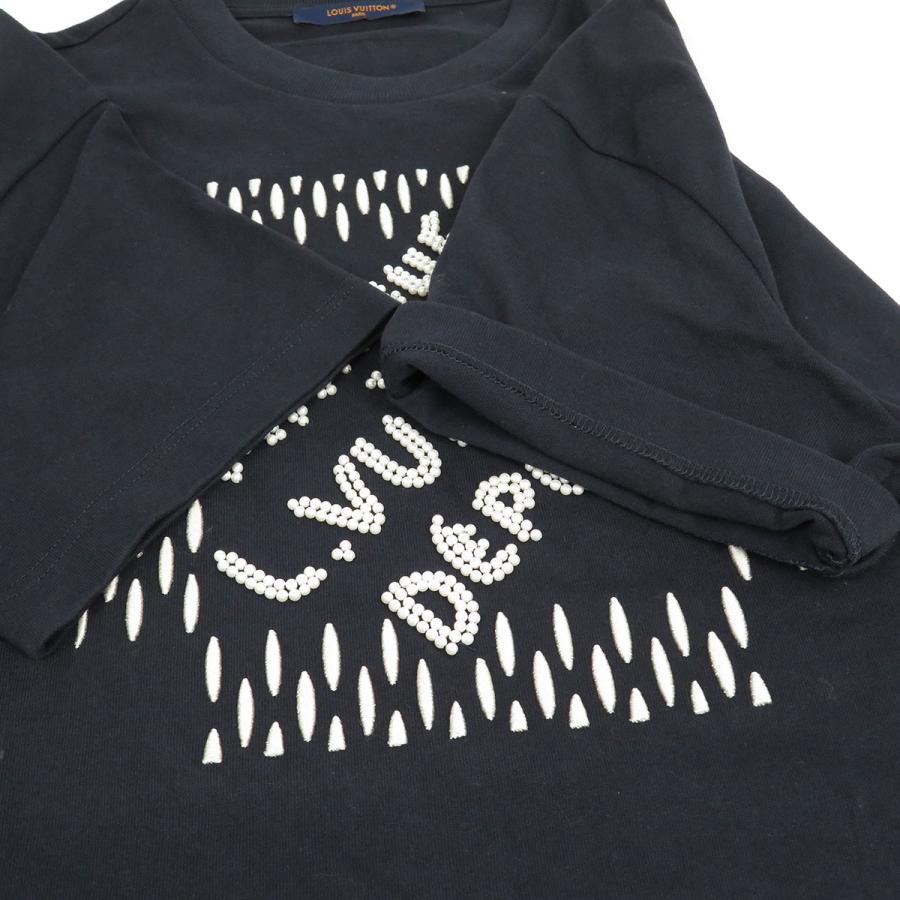 Louis Vuitton ロゴパターン Tシャツ ネイビー Louis Vuitton ロゴパターン Tシャツ ネイビー