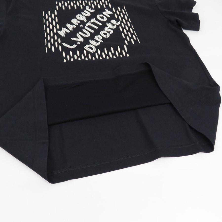 希少即日発送ルイヴィトンビーズ刺繍ロゴTシャツ