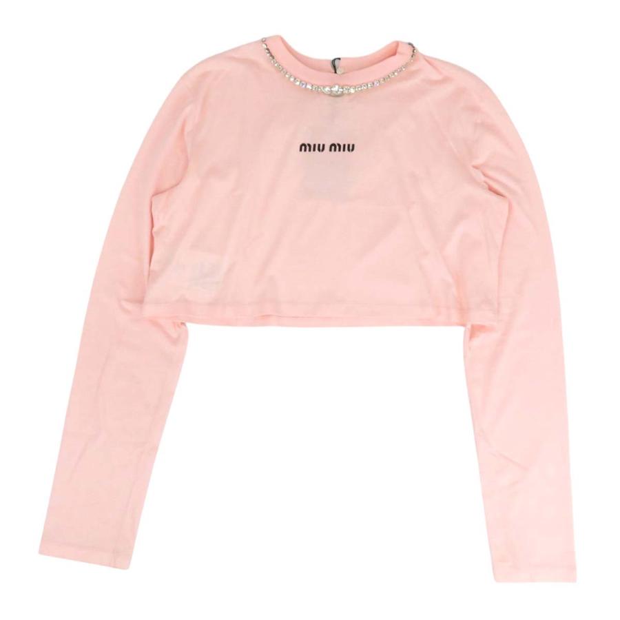 正規品 ミュウミュウ MIUMIU クロップド丈 ロンt 正規品 ミュウミュウ MIUMIU クロップド丈 ロンt Miu Miu