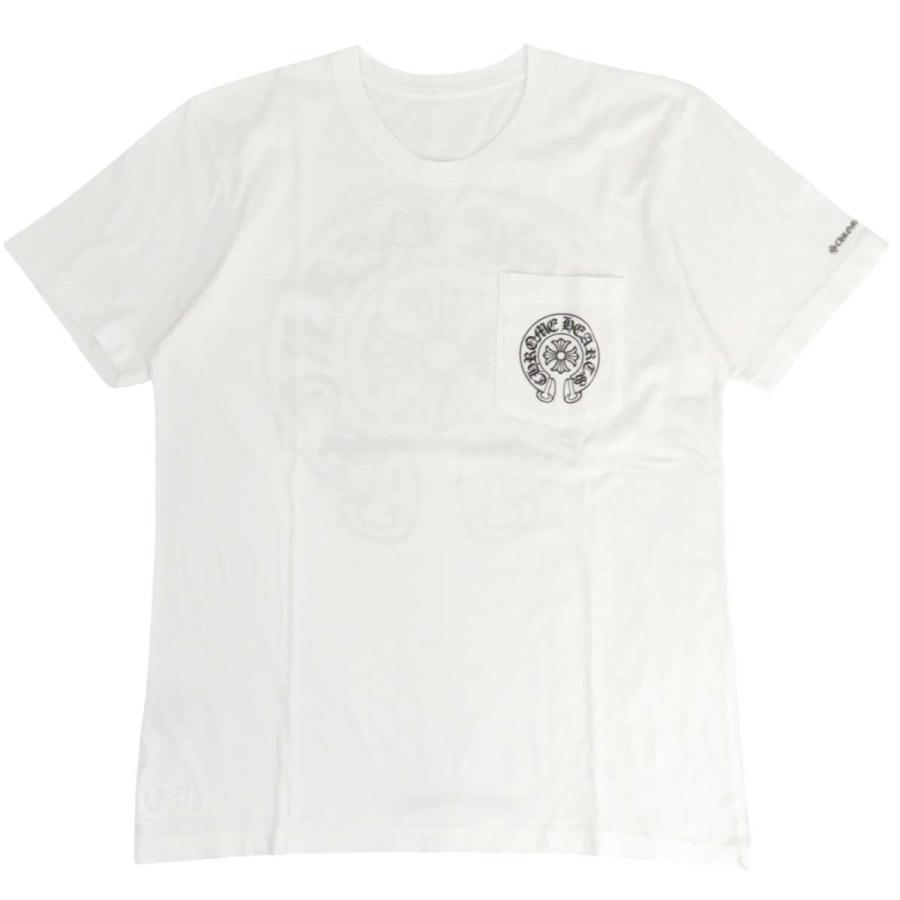 クロムハーツ ホースシュー プリント Tシャツ メンズ ホワイト