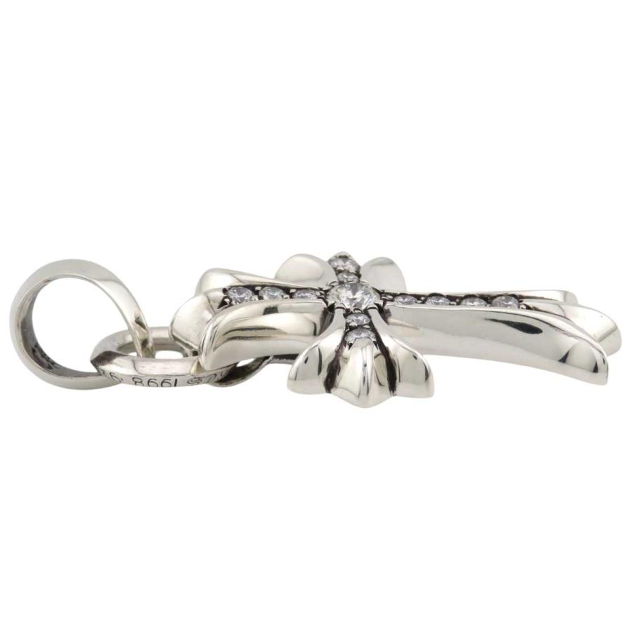 クロムハーツ スモール CHクロス ベイル パヴェダイヤ ペンダント