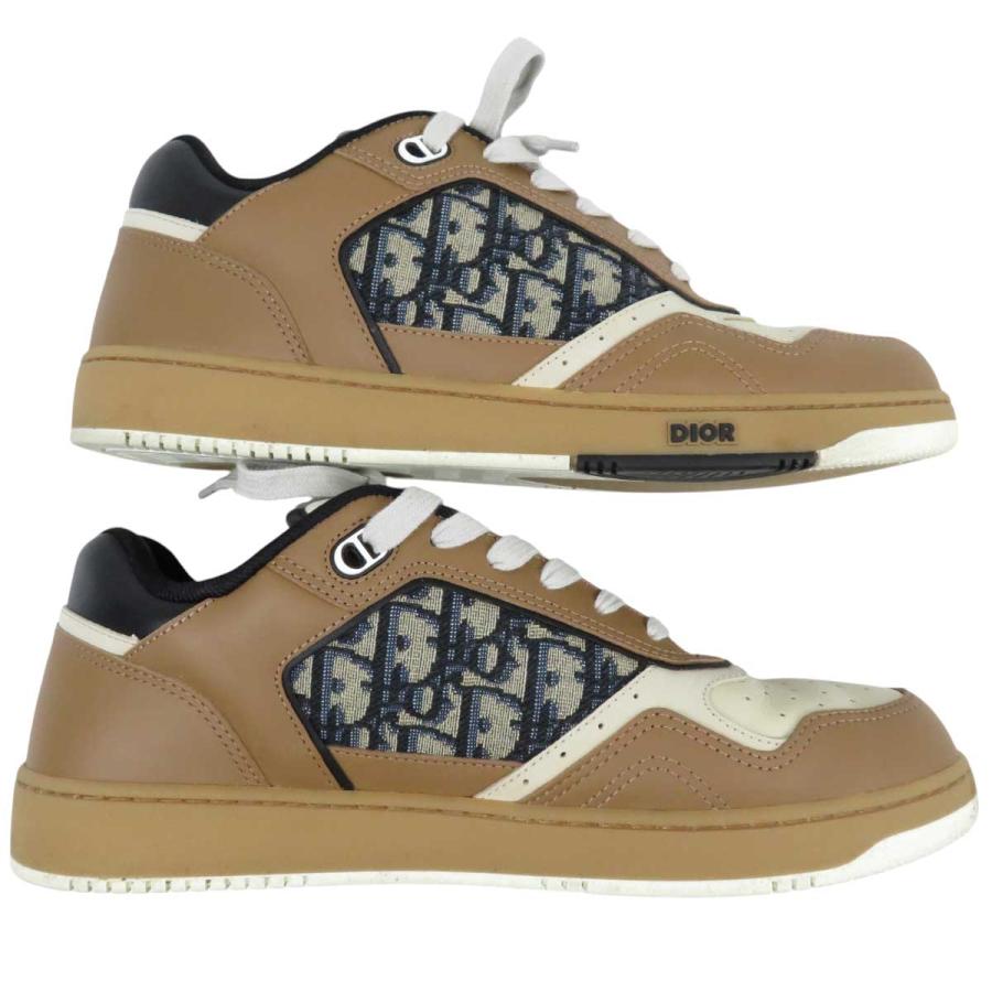ディオール オブリーク B27 ロートップ スニーカー メンズ ブラウン  